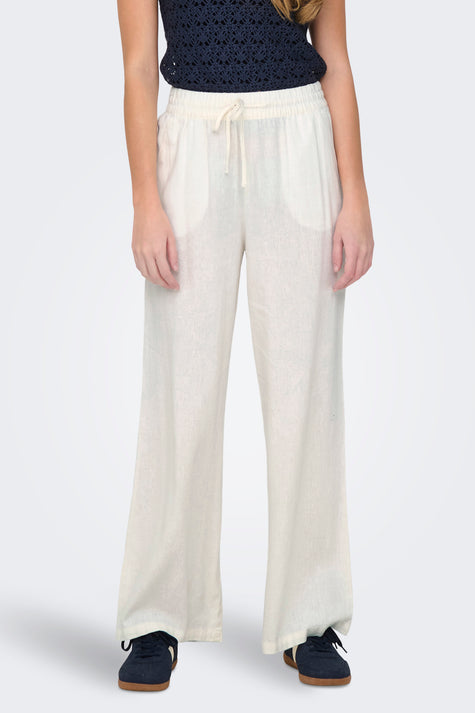 JDYSAY HW LINEN WIDE PANT WVN NOOS