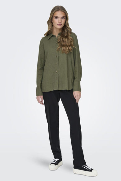 JDYSAY L/S LINEN LOOSE SHIRT WVN NOOS