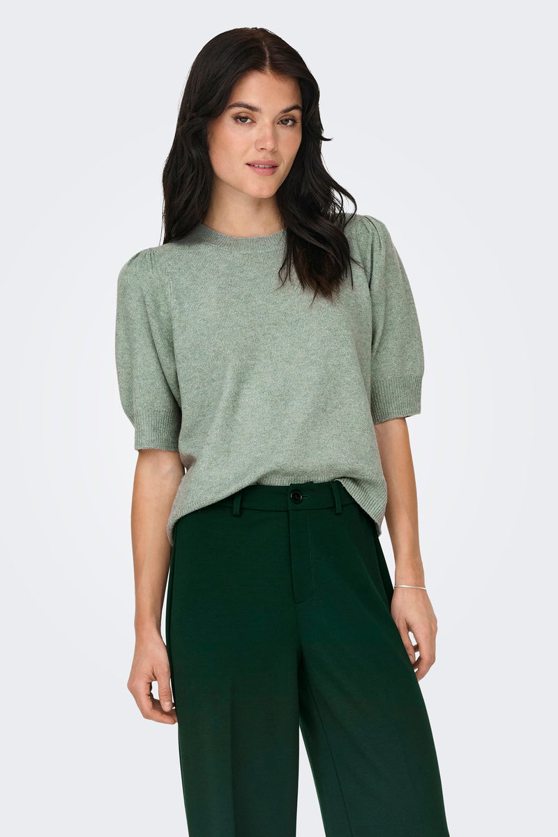 Pull à col rond - vert