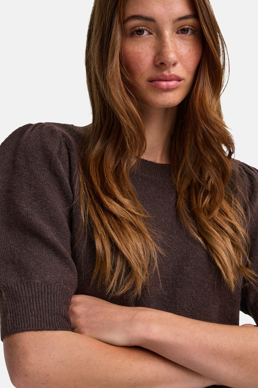 Pull col O brun - ONLY®