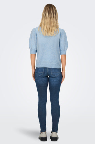 Pull à col rond - Bleu clair - ONLY®