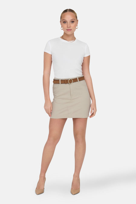 ONLELINA S/S O-NECK SHORT TOP JRS NOOS