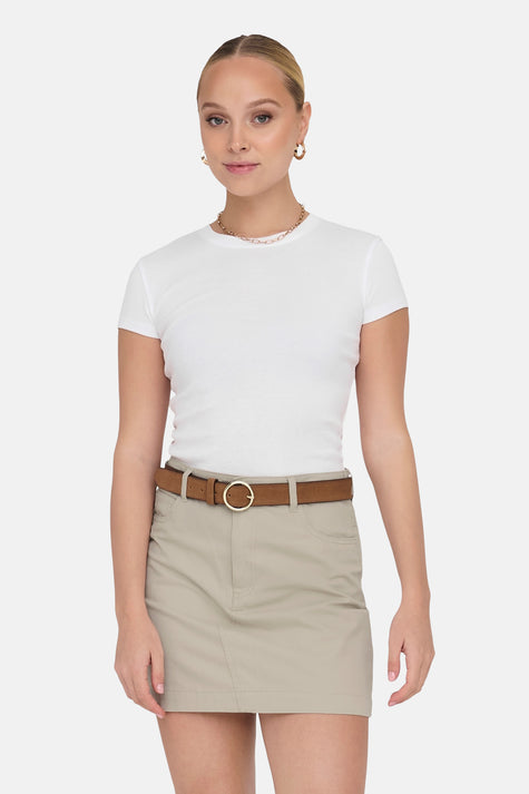 ONLELINA S/S O-NECK SHORT TOP JRS NOOS