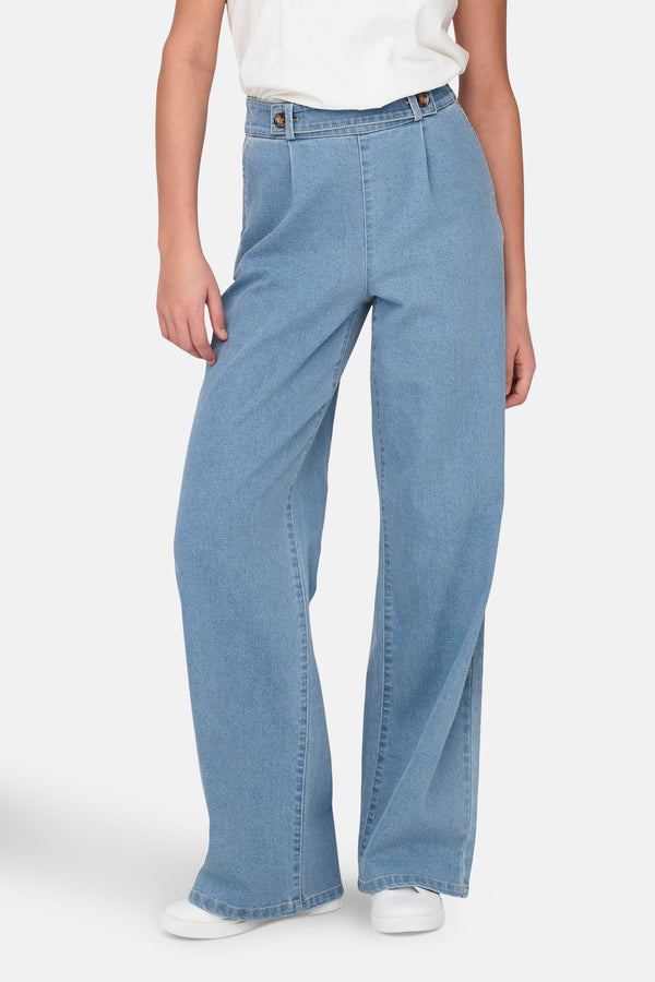 Jeans wide Light blue denim - JDY