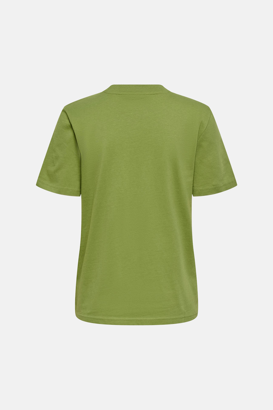 T-shirt vert de ONLY® de couleur unie à manches courtes, vu de dos.