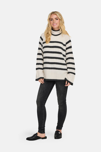 JDYMILEY L/S LONG STRIPE PULLOV KNT NOOS - JDY