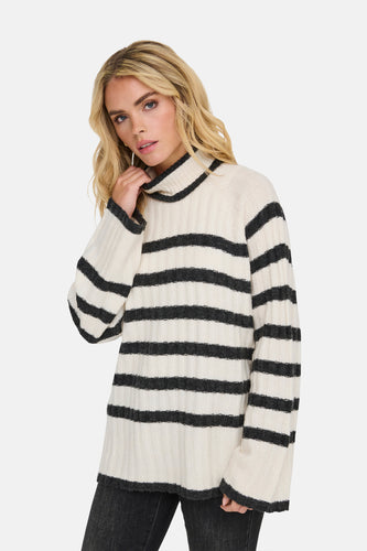 JDYMILEY L/S LONG STRIPE PULLOV KNT NOOS - JDY