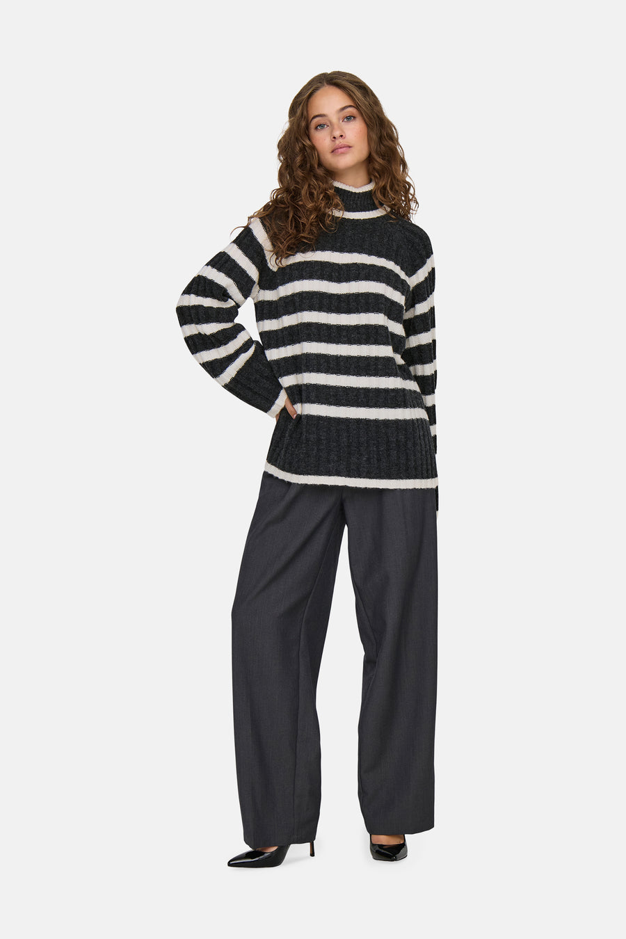 Pull à col rond - gris - JDY