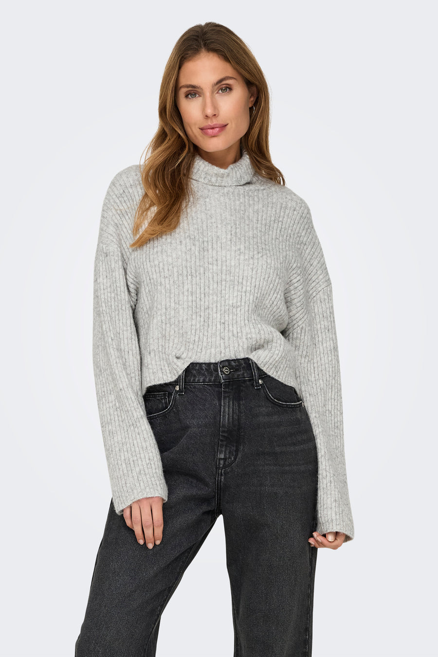 Pull à col roulé - gris - ONLY®