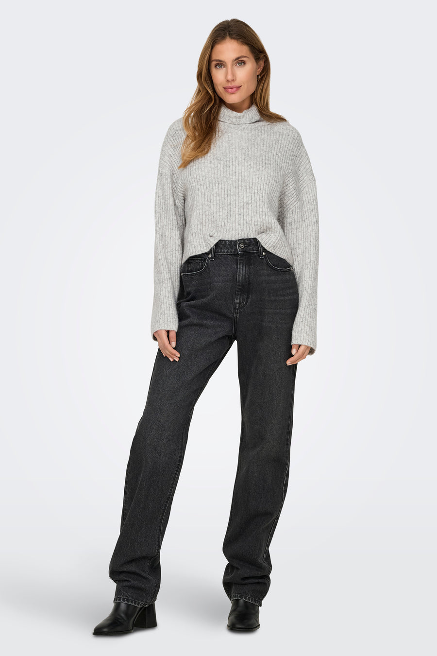 Pull à col roulé - gris - ONLY®