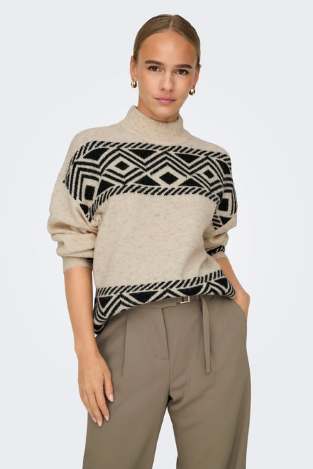 ONLVICTORIA L/S PULLOVER KNT NOOS