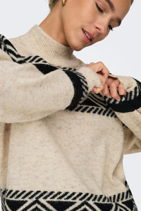 ONLVICTORIA L/S PULLOVER KNT NOOS