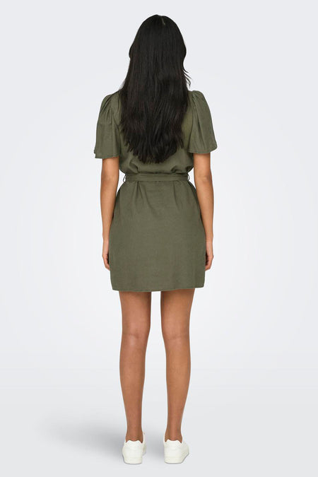 Robe &agrave; manches courtes - vert