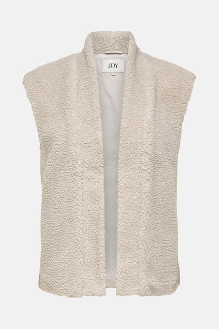 JDYBIRDY LIFE TEDDY OPEN VEST OTW NOOS
