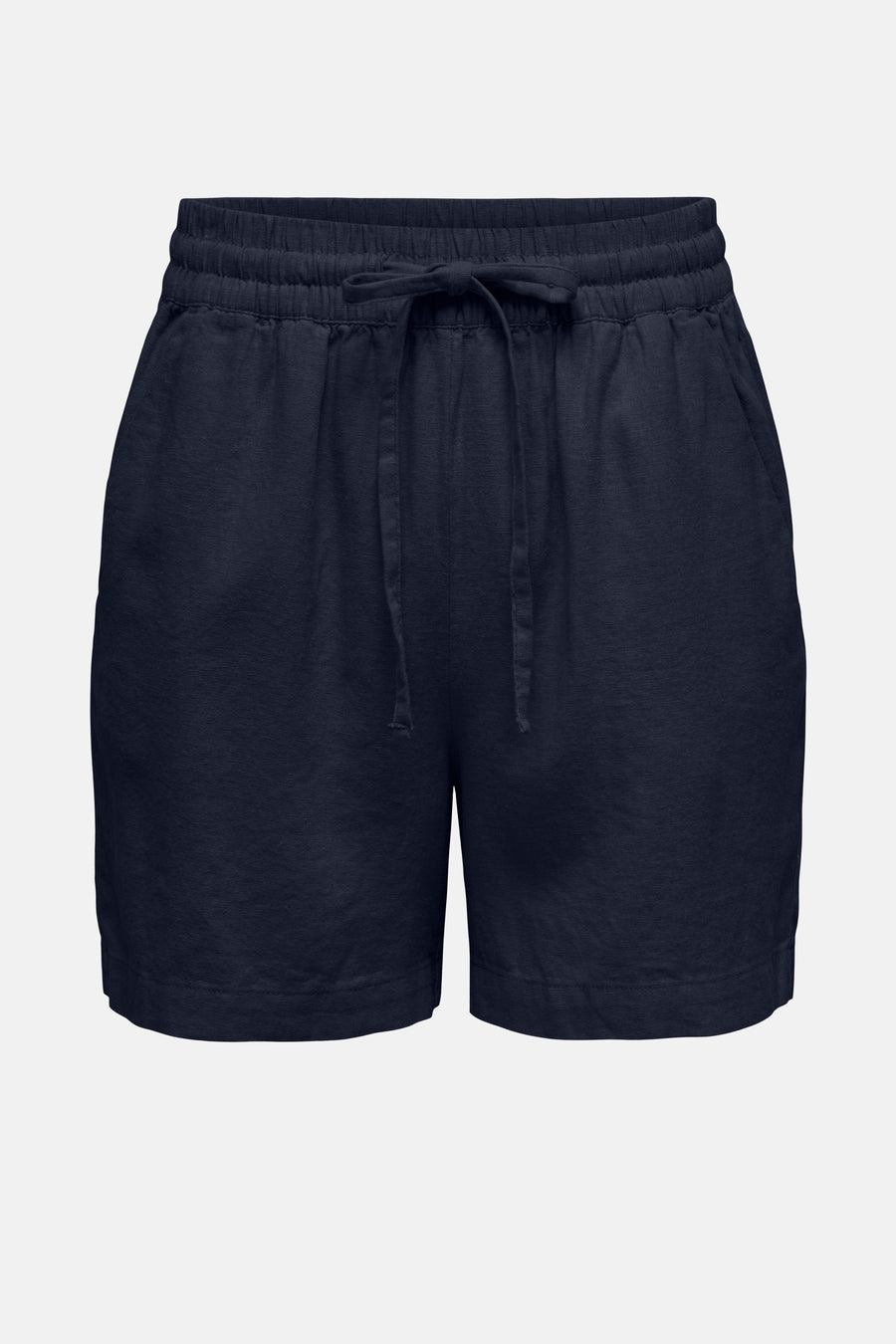 Short bleu marine de JDY avec cordon et ceinture élastique.