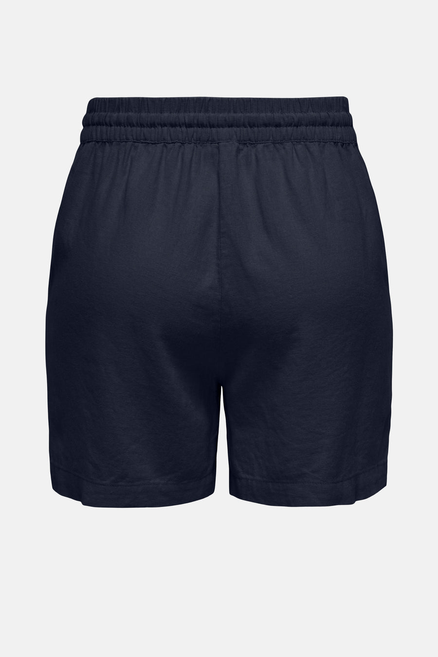 Short bleu marine de JDY, vu de de derrière avec une ceinture élastique.