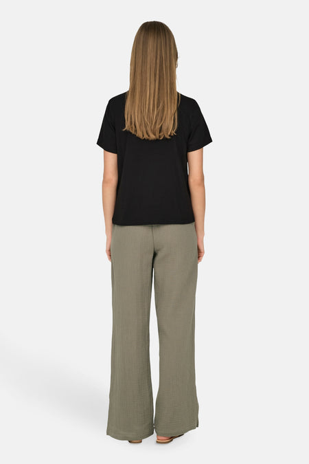 JDYSELMA S/S CROCHET POCKET TOP JRS