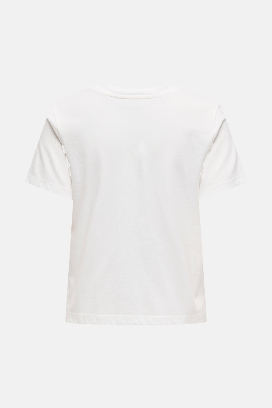 T-shirt blanc à manches courtes de JDY, couleur unie et manches courtes.