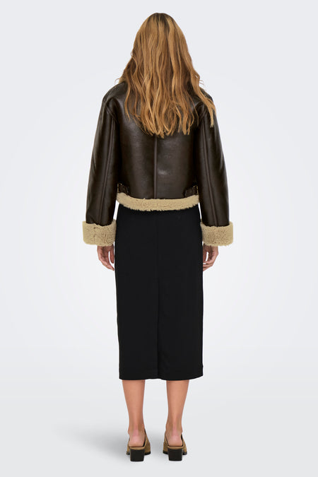 ONLVERONA FAUX BONDED JACKET CC OTW