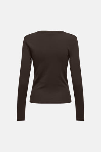 Top uni manche longue brun - ONLY®