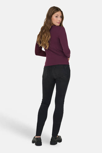 Top uni manche longue mauve - ONLY®