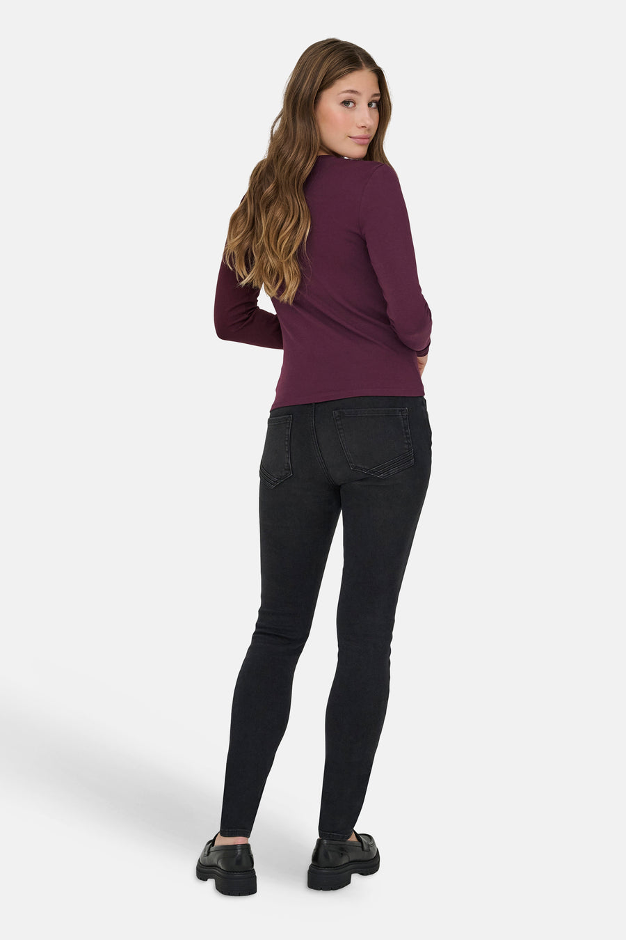 Top uni manche longue mauve - ONLY®