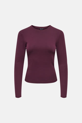 Top uni manche longue mauve - ONLY®