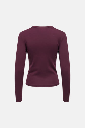 Top uni manche longue mauve - ONLY®
