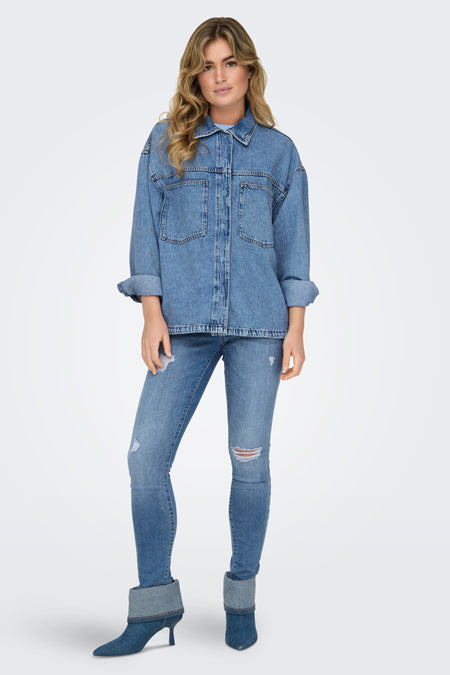 ONLEMMIE L/S SHIRT MB DNM AZ NOOS