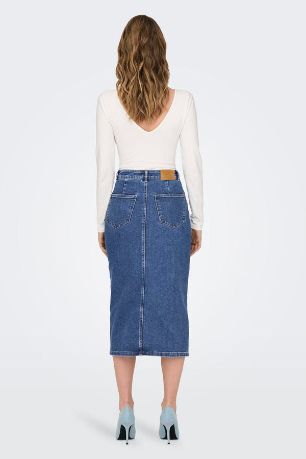Jupe 3/4 Mid blue denim - ONLY®