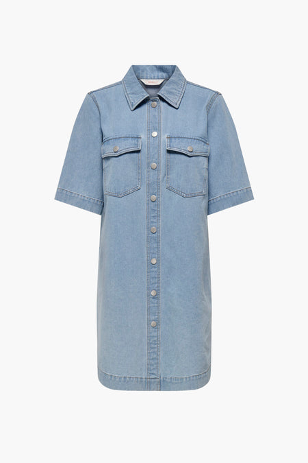 ONLBELLE S/S BUTTON DRESS DNM GUA