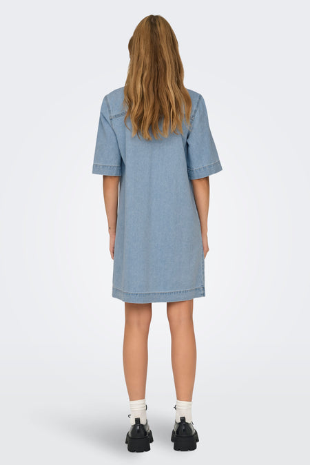 ONLBELLE S/S BUTTON DRESS DNM GUA