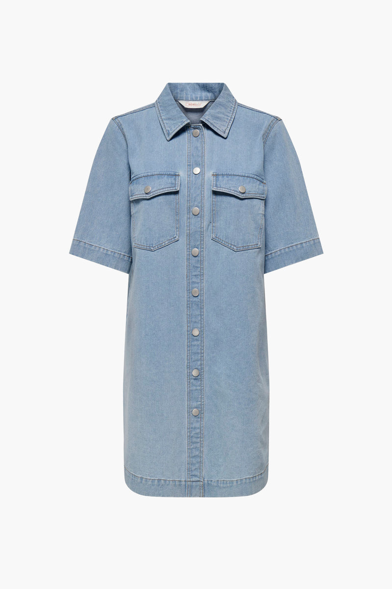 ONLBELLE S/S BUTTON DRESS DNM GUA