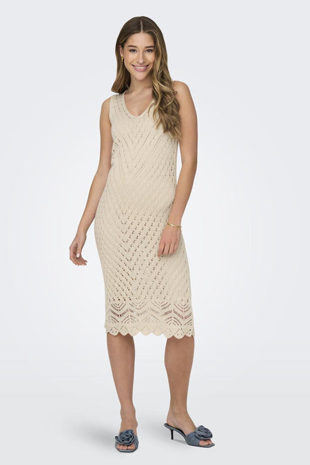 JDYSUN S/L V-NECK DRESS KNT NOOS