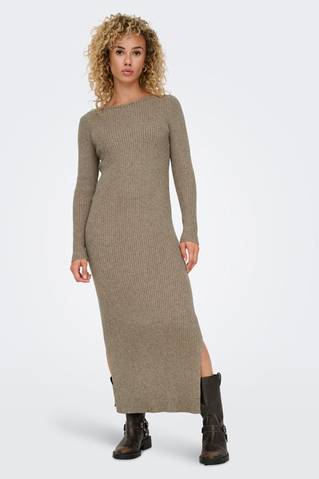 ONLKATIA LIFE LS MAXI BOATN DRESS CC KNT