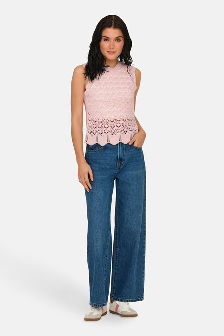 JDYSUN EVELYN S/L O-NECK TOP KNT