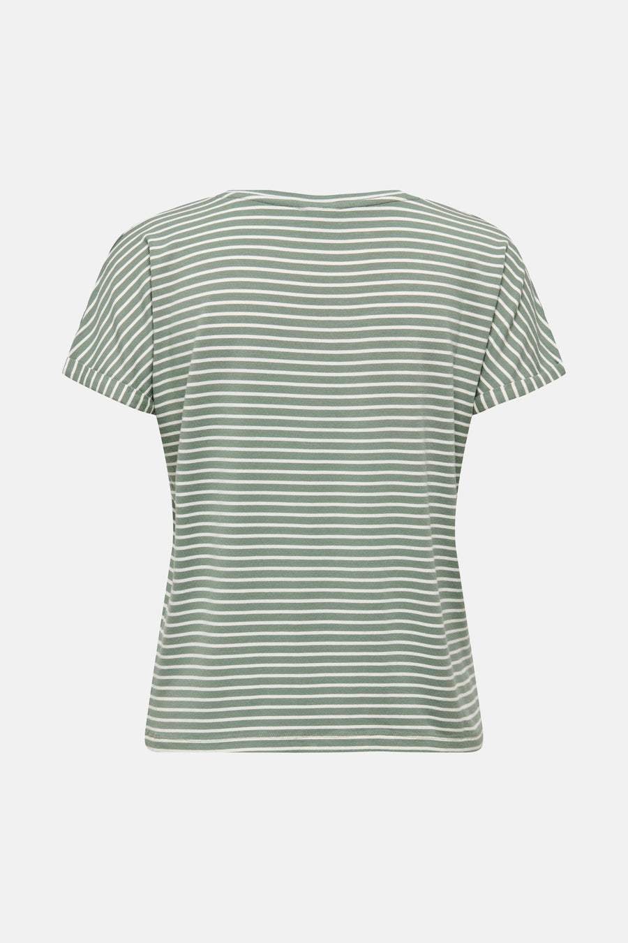 T-shirt à manches courtes rayé vert et blanc de JDY, dos.