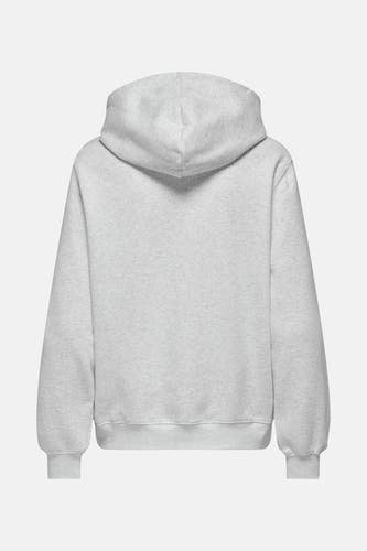 Pull gris à capuche ONLY, avec des manches et un bas côlés sur le dos.