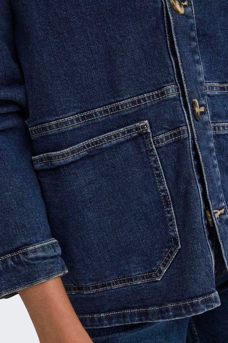 ONLCAPRI L/S CARGO POCKET DNM JACKET CRO