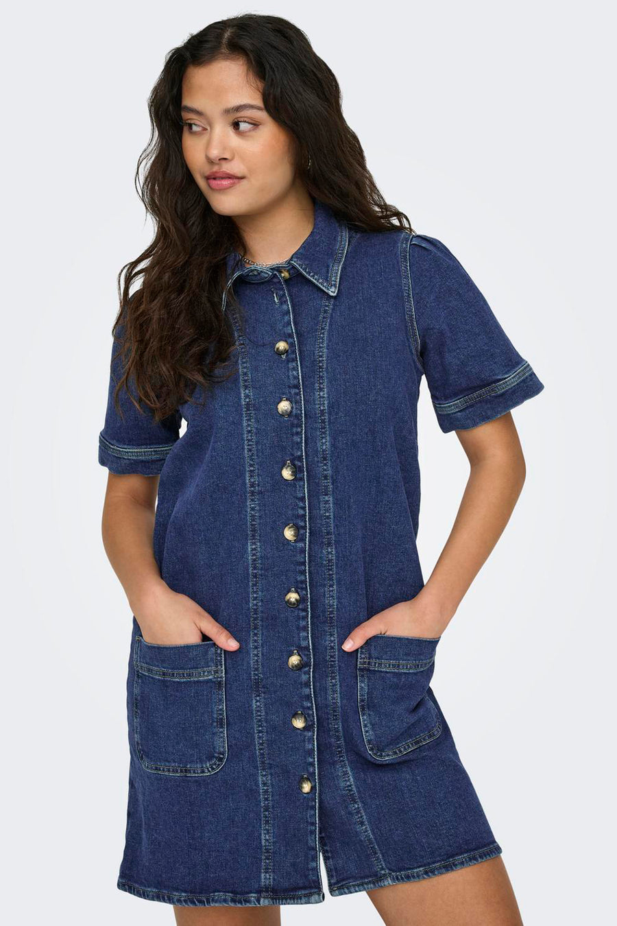 Robe à manches courtes - dark blue denim - ONLY®