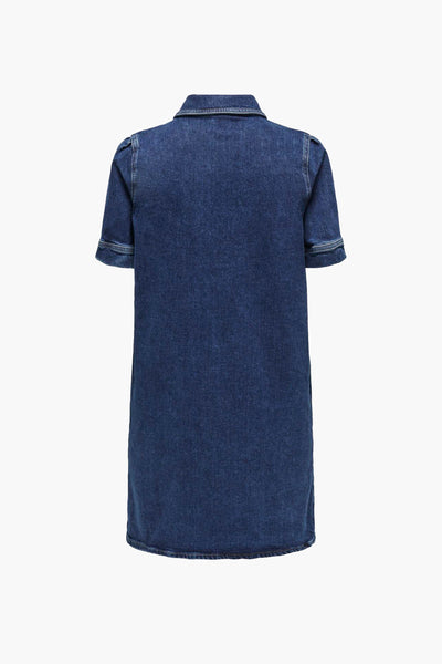 Robes manches courtes Dark blue denim - ONLY®