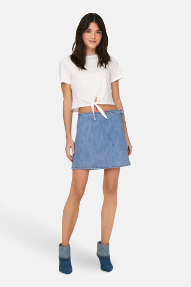 Jupe courte - light blue denim