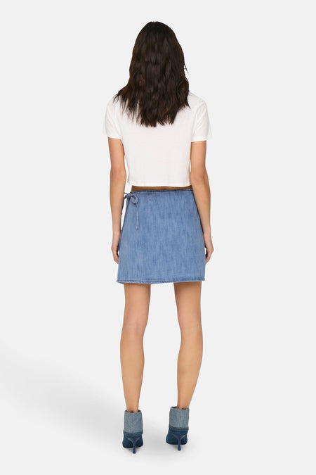 Jupe courte - light blue denim