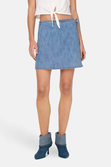 Jupe courte - light blue denim
