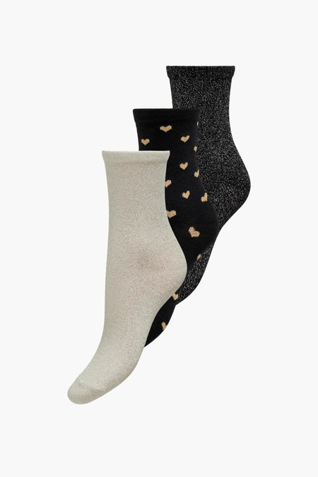 ONLGRACIE GLITTER SOCK 3-PACK ACC