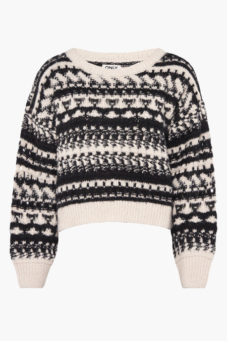 ONLALAIA LIFE LS O-NECK PRM KNT