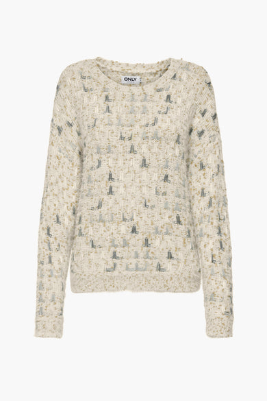 ONLSTELLA LS GLITTER O-NECK KNT