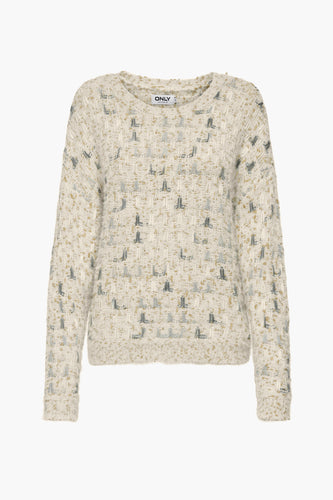 ONLSTELLA LS GLITTER O-NECK KNT