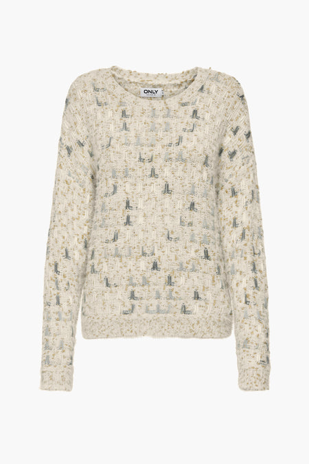 ONLSTELLA LS GLITTER O-NECK KNT