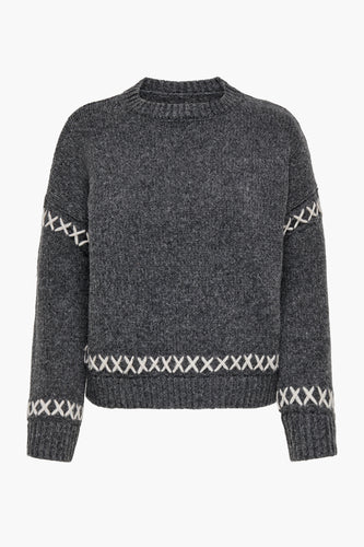 Pull à col rond - gris - ONLY®